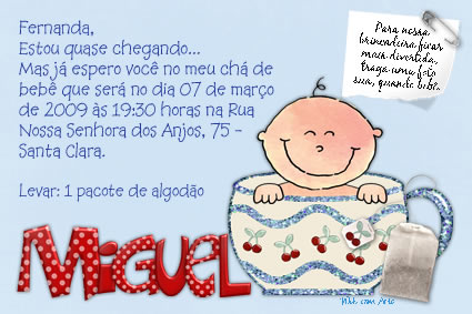Web Com Arte Convites De Chá