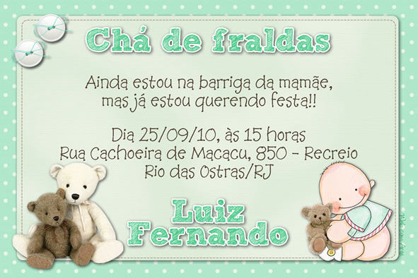 Web Com Arte Convites De Chá
