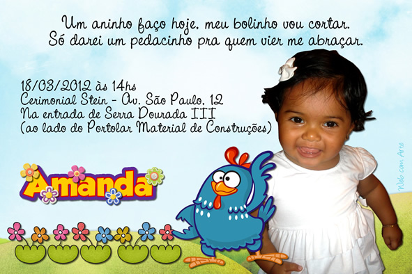 Pin em Convite aniversario infantil